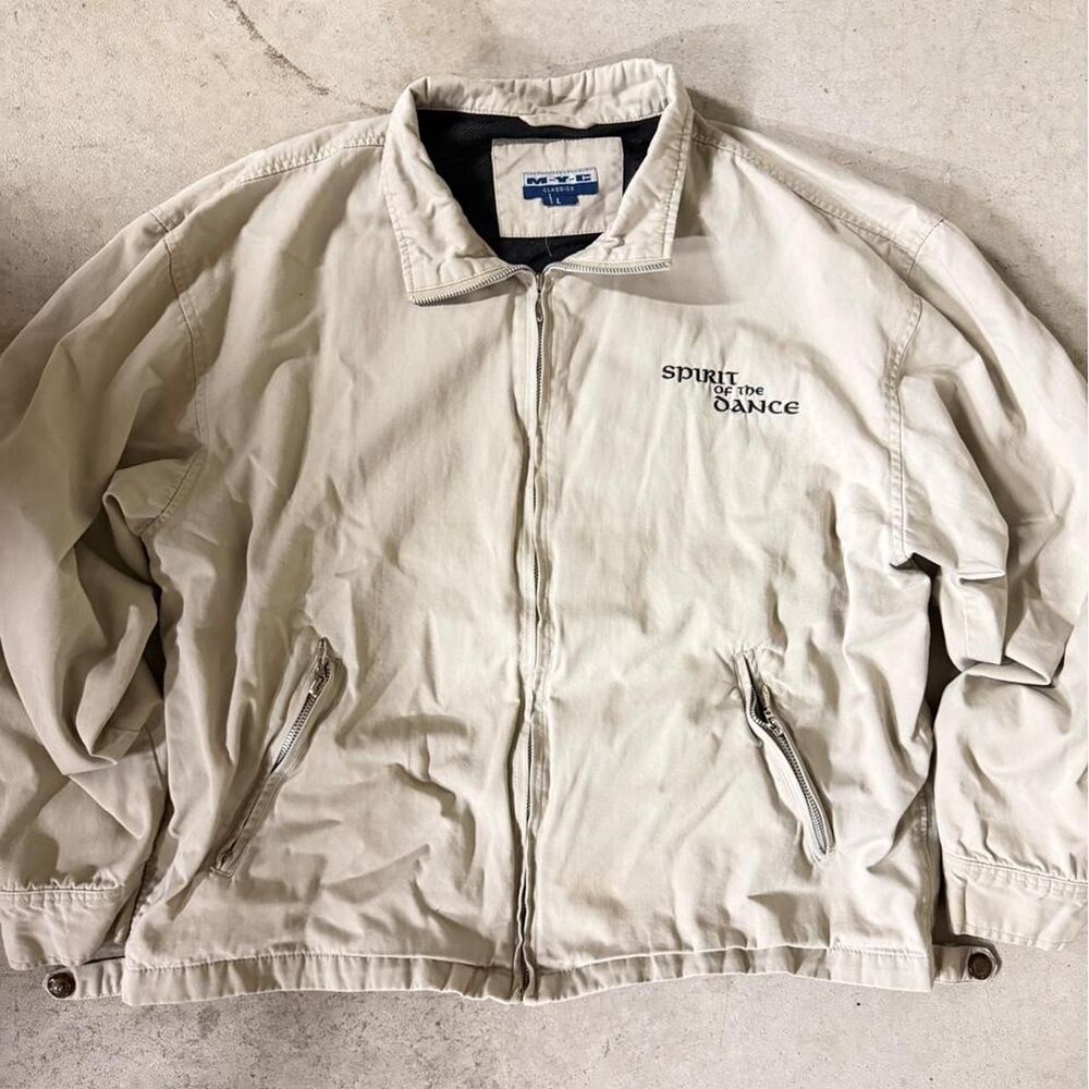 Unbranded Men's Cream and Tan Jacket